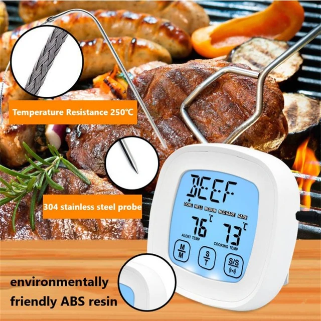 Electronic Digital Kitchen Thermometer Barbecue Water Oil Cooking Food  Temperature Meter 304 Stainless Steel Probe Tools - AliExpress