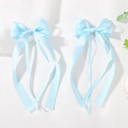 Elegant Black and White Bow Hair Clips (FJ5336 - 2A - 17)