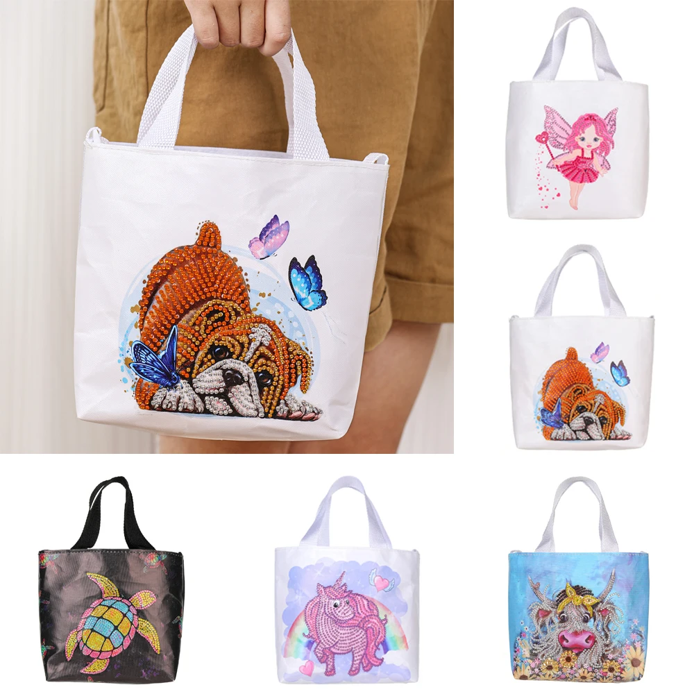 Diy Butterfly Diamond Painting Canvas Bags Size Material Canva Fabric Bag  For Women Special Shape Crystal Rhinestones Diamond Art Tote Bag Kit  Diamond Painting Shopping Bag Diamond Art Handbag Kit Diamond Painting