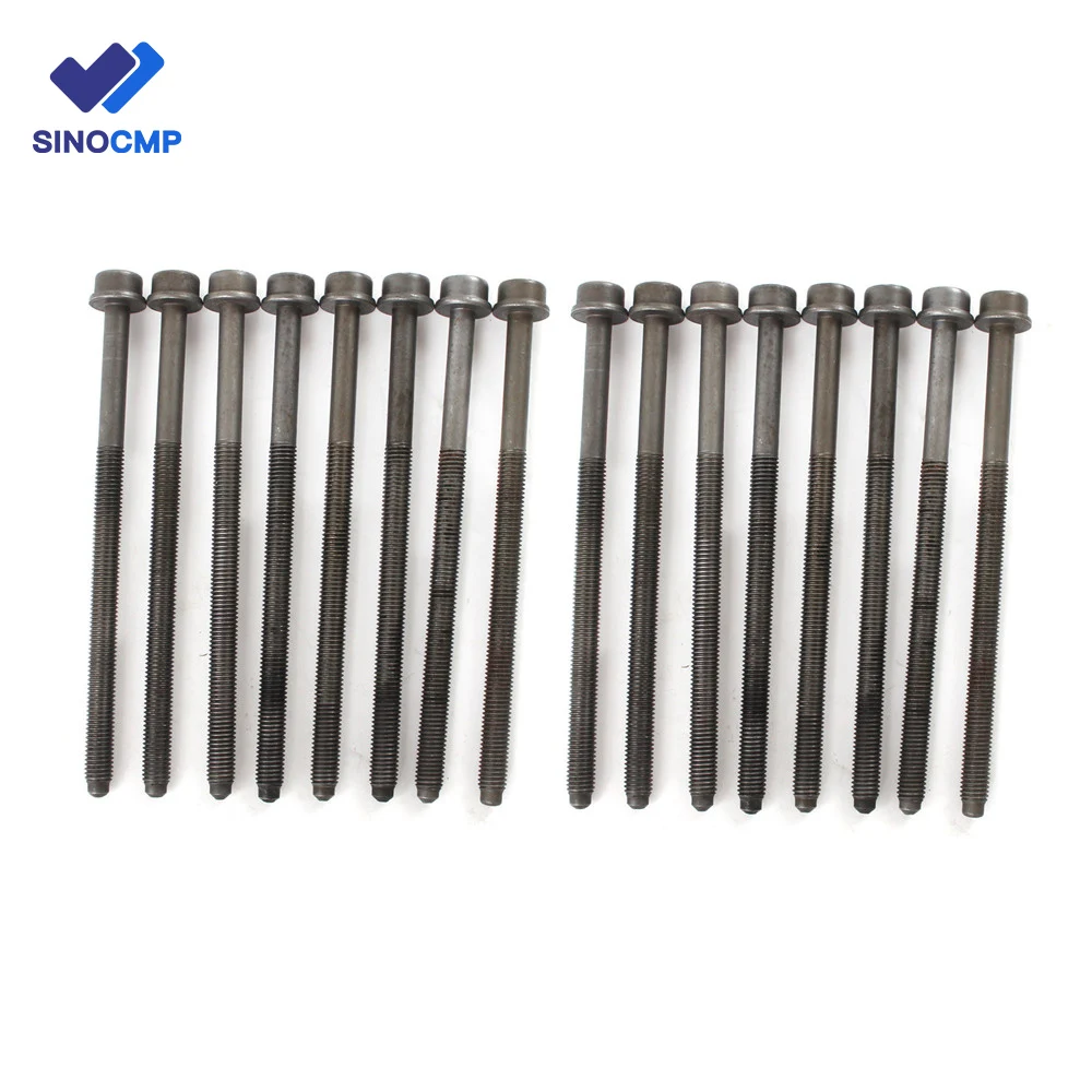 16pcs 06E103385 Engine Cylinder Head Bolt Kit Replacemnt for 200912