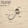 Stainless Steel Hook Hanging Tube Pipe Rod  for Kitchen Wardrobe Bathroom 6