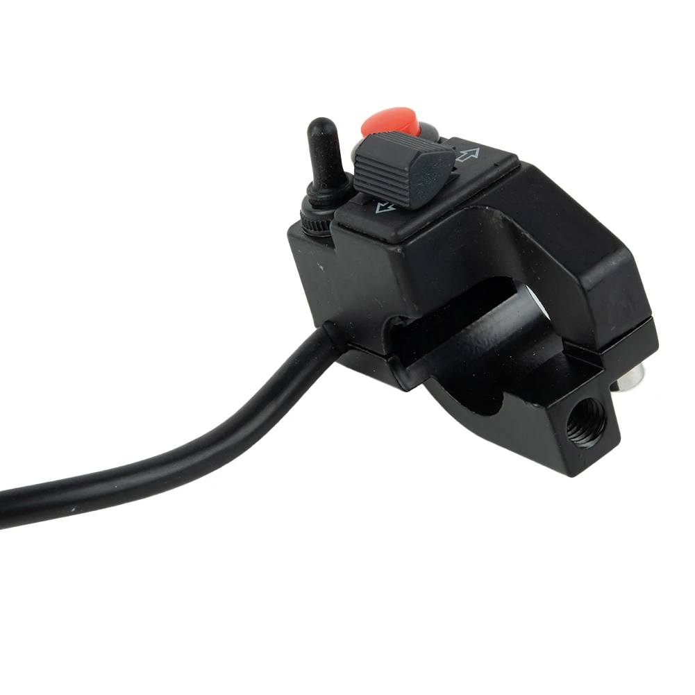 

Motorcycle Switches Switch Button Turn Signal Handlebar Switch Headlight Button 6*5*3.5CM Aluminum Black 12V Brand New