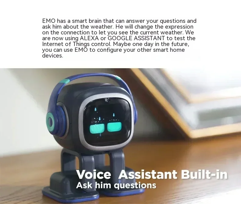 Emo Go Home Robot Toys Intelligent Ai Emotional Communication Interactive Speech Recognition Desktop Accompanying Electronic Pet