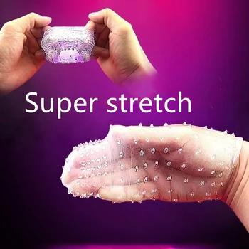 Penis Sleeve Extender Condoms for Men Reusable Crystal Clear Penise Enlargement Time Delay Male Condom Aldult Sexy Toys for Men 4