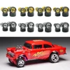 1/10Sets 1:64 Car Wheel With Rubber Tires Staggered Front Small Rear Large Wheel For 1:64 Hot Wheel/Domeka/ Model Car Off-road 1