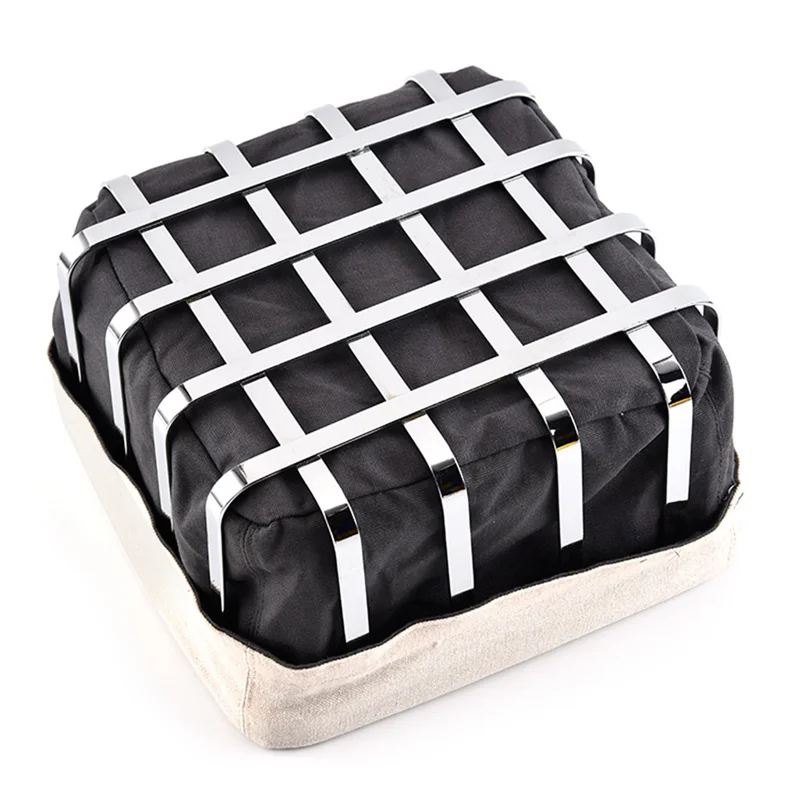 Metal Bread Basket, Bread And Fruit Basket, Basket Brunch, Metal Basket With Removable C Durable Easy To Use