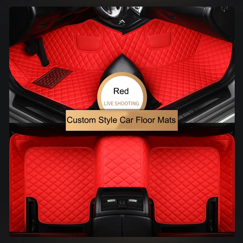 

SYGJMY Custom Car Floor Mats for Audi TT 2 Seat 2008-2014 Year Eco-friendly Leather Interior Accessories