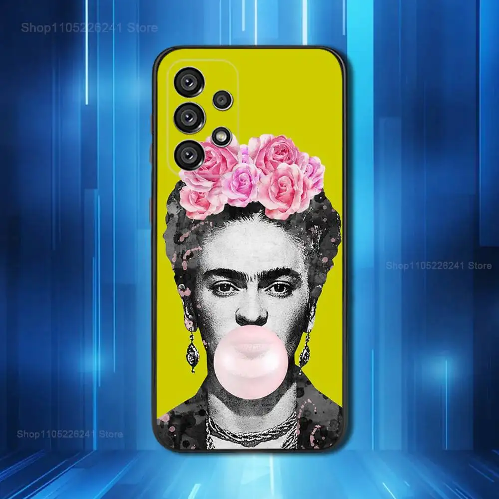 Frida Kahlo Artistic Phone Case - Soft Black Silicone Cover