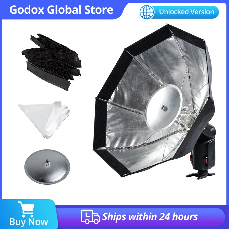 Photography Softbox Bowens Mount Softbox Portable Softbox Photography Lighting Kit Godox AD-S7 Multifunctional Soft Box Octagonal Honeycomb Grid Umbrella Softbox for WITSTRO Flash Speedlite AD180 AD360 AD200