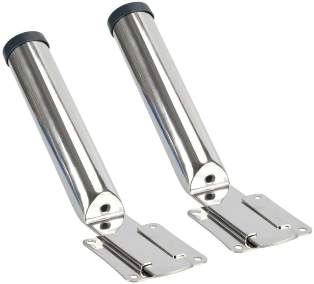 2 X Marine Boat Fishing Rod Holder Stainless Steel Yacht Rod