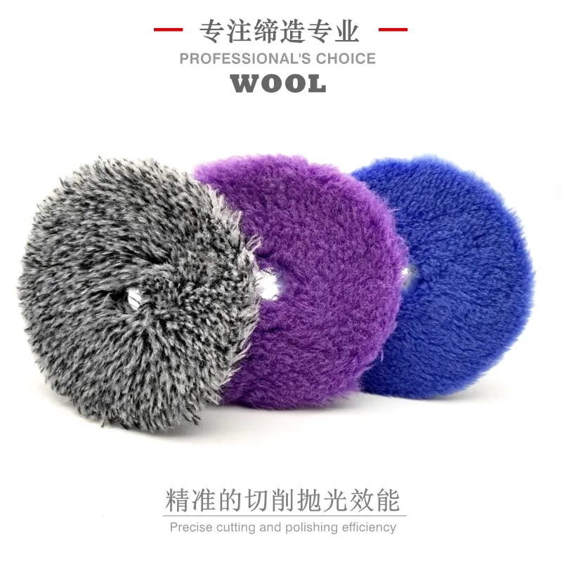 Wool Polishing Pad AUTOBRIGHT DA Machine 5" Car Washing Accessories Detailing Tray Clean Gadgets For Car Polisher