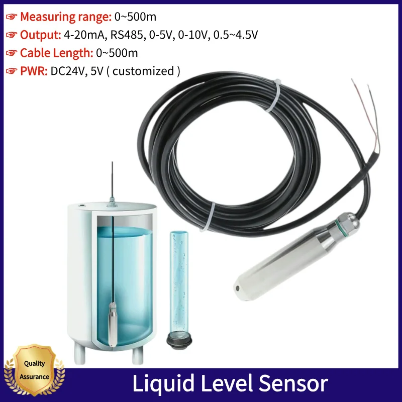 Upgraded-Liquid-Oil-Water-Level-Sensor-Probe-4-20ma-DC24V-Submersible ...