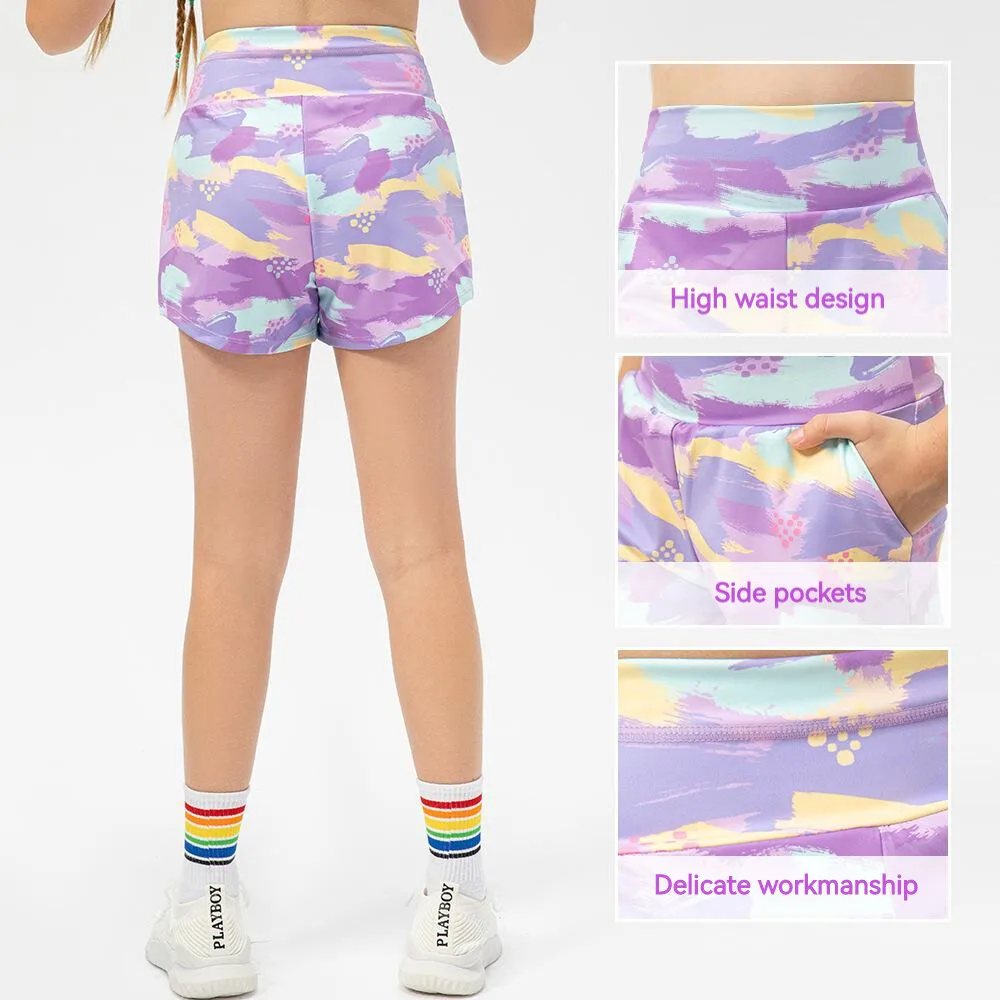 Kids Badminton Tennis Sport Quick dry Shorts Jogging Running Sportswear Girls Yoga Dancing Training Fitness Shorts Child MM405