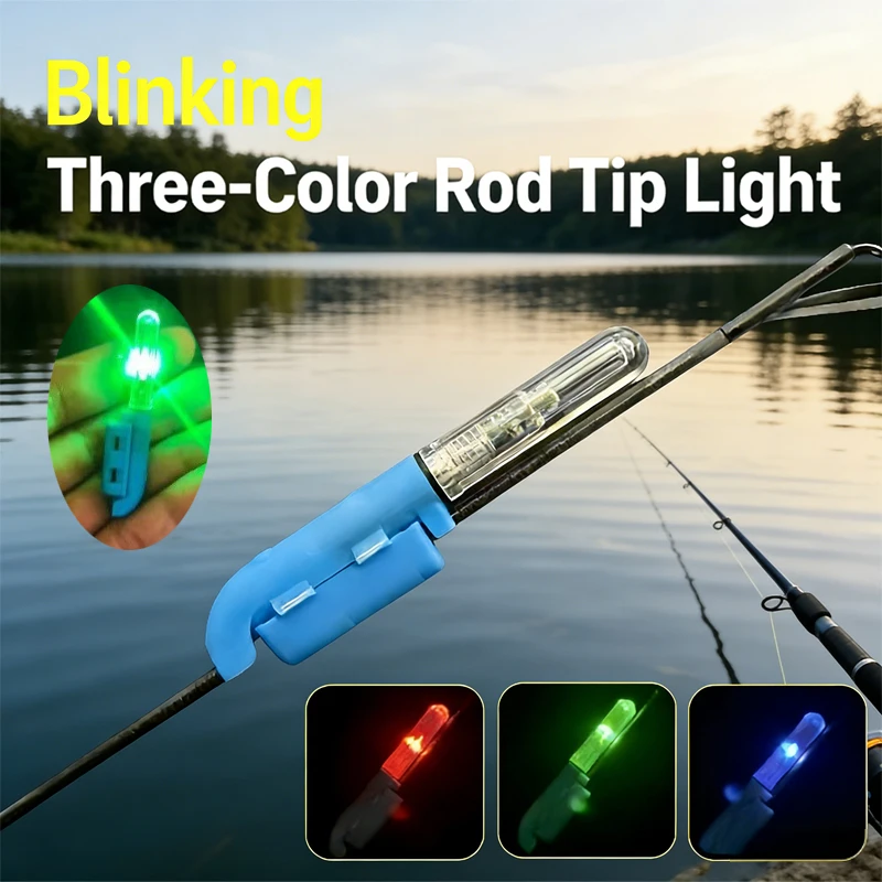 Kit 2 lampes électroniques pour scion canne pêche nuit - capteur sensible alarme roche