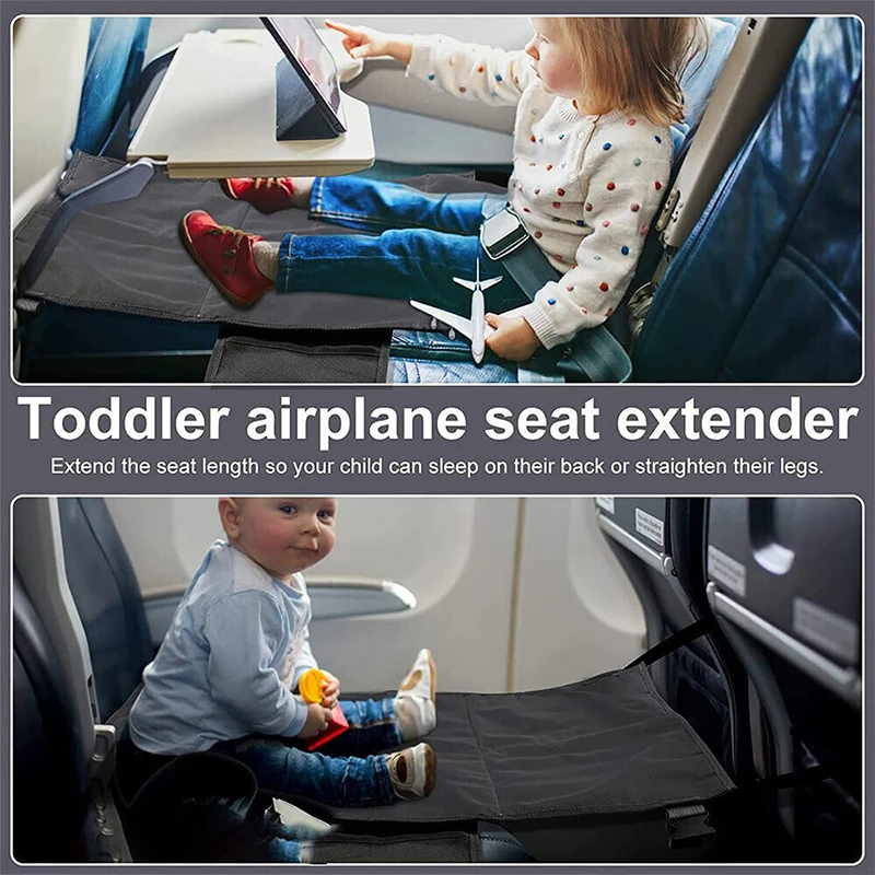 Children Travel Airplane Bed Portable Toddler Airplane Footrest Seat Extender for Kids Baby Car Seat Extender Leg Rest Hammock airplane foot rest,airplane seat extender