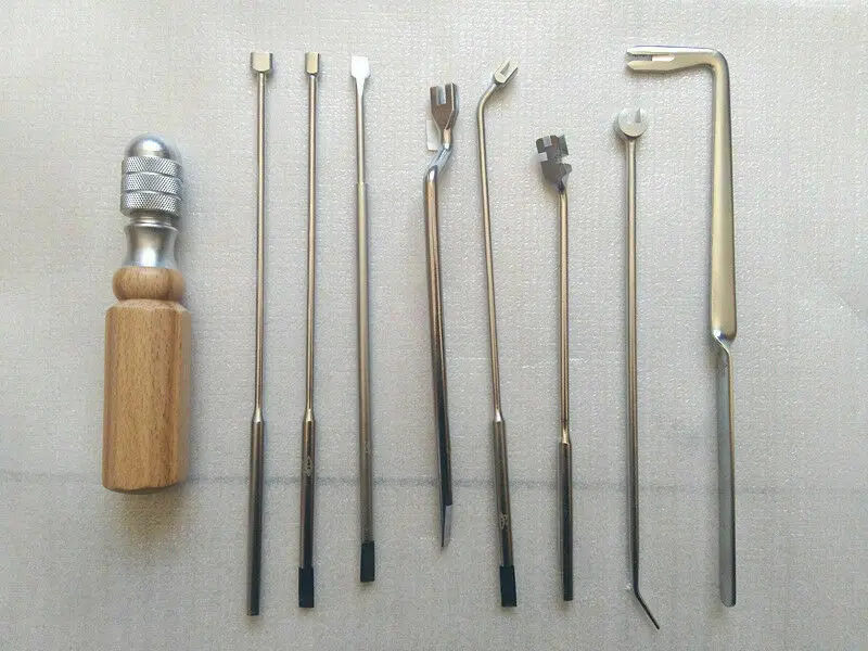 Piano tuning maintenance tools, jujube wood handle, simple suit