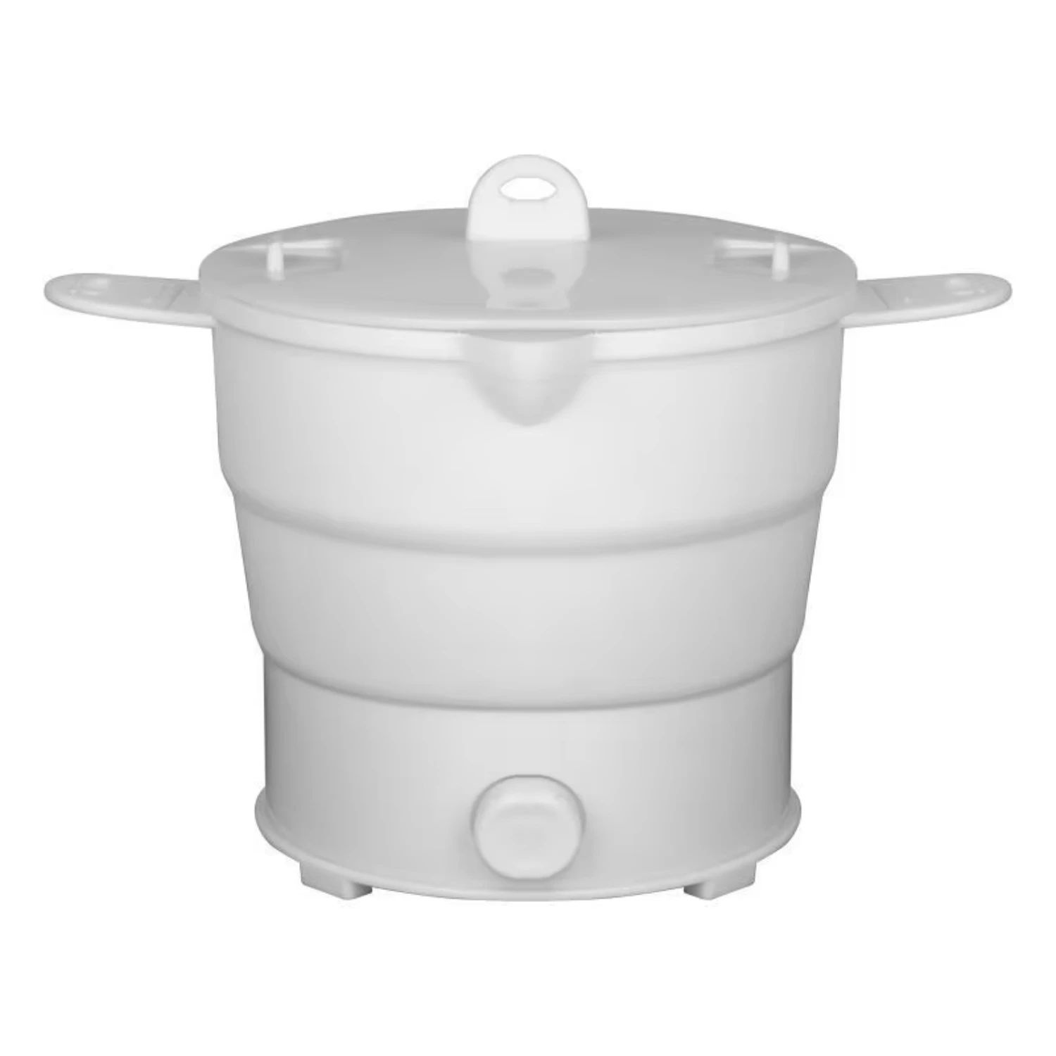 Folding Silicone  Kettle Travel Water Heating Boiler Noodles Soup Pot Food Cooker Hotpot Cooking Skillet 5