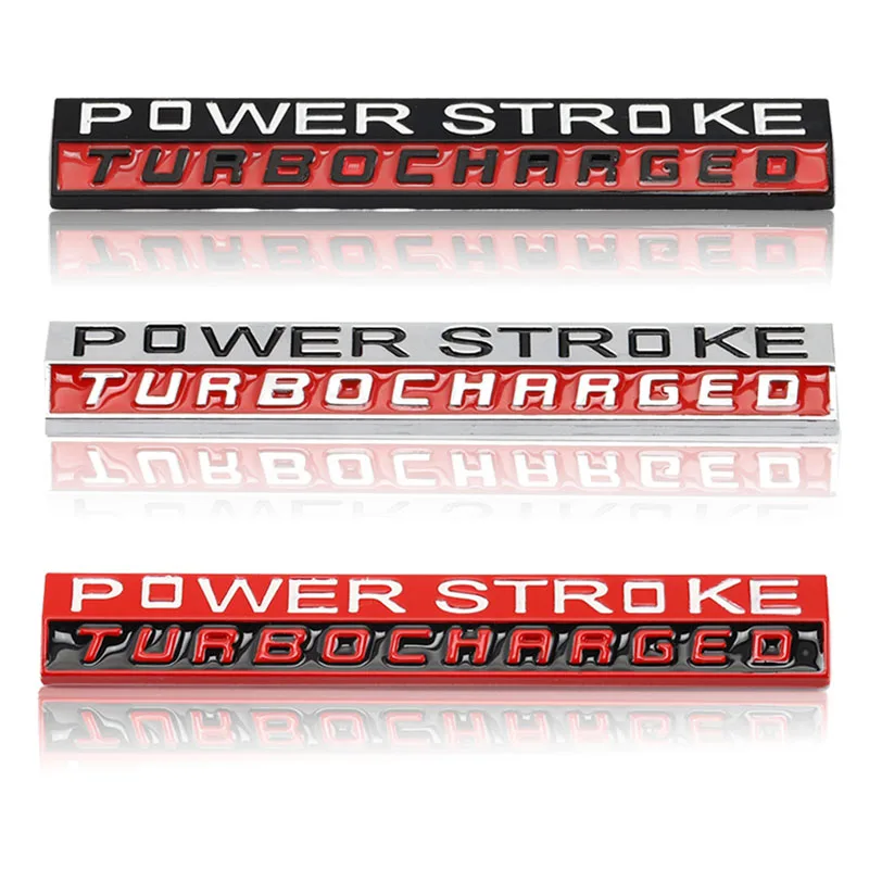 3D Metal Car Sticker Badge Emblem Decals for Ford F-150 F150 Power Stroke Turbocharged Focus Fiesta Kuga Escort BMW M power KIA |
