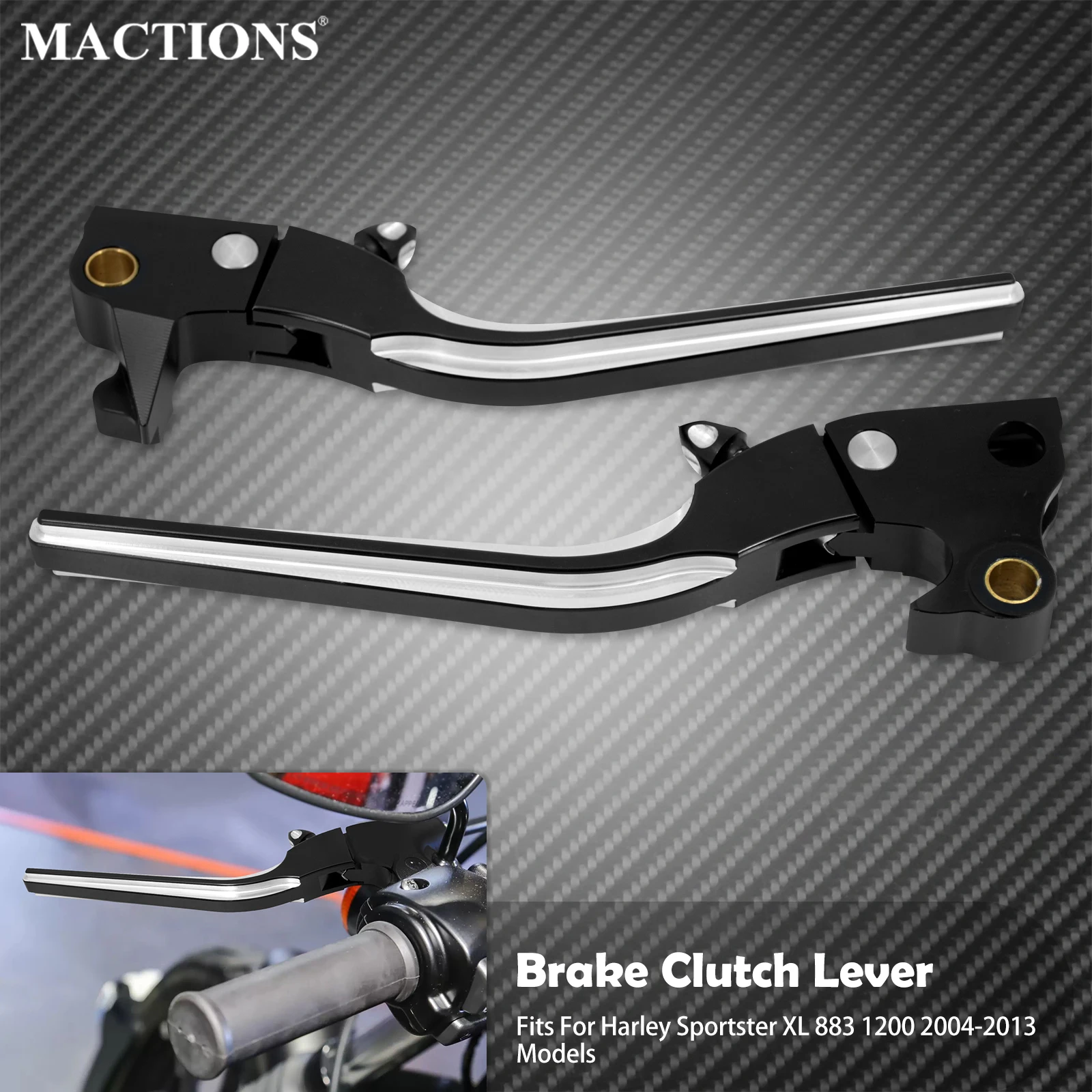 

Motorcycle Brake Clutch Lever Left Right Levers For Harley Sportster XL 883 1200 48 72 Iron Super Low Roadster Custom 2004-2013