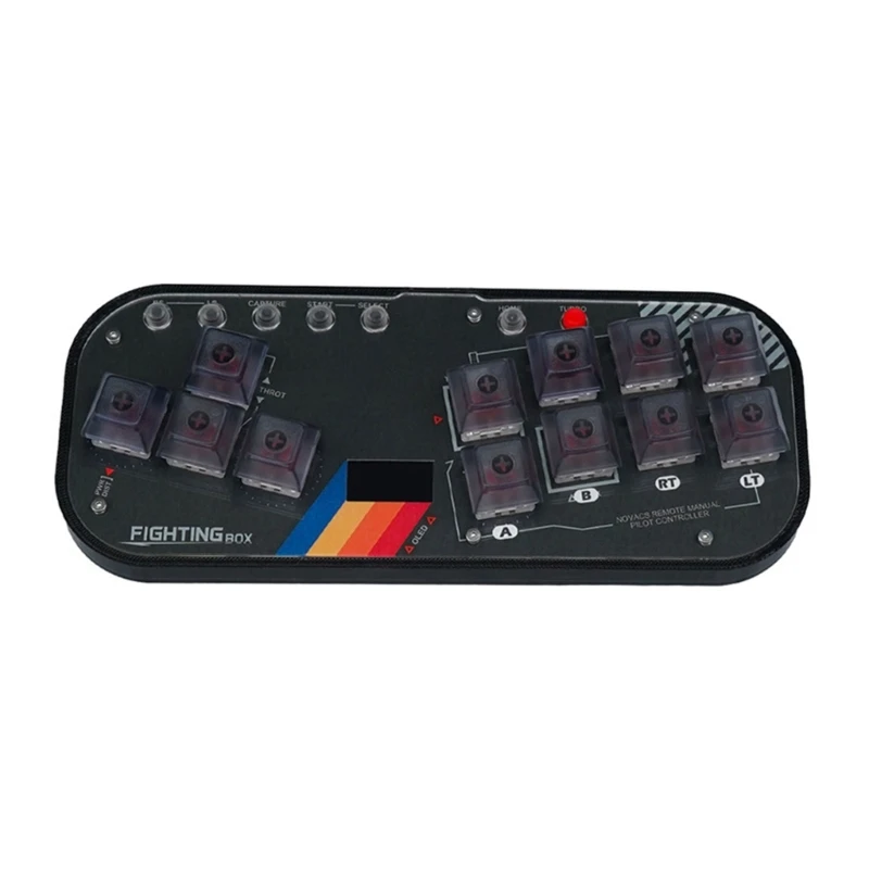 

Игровые аксессуары для PS4 PC RGB Red игровой контроллер боевой джойстик мини-контроллер Hitbox SOCD Fightstick JIAN