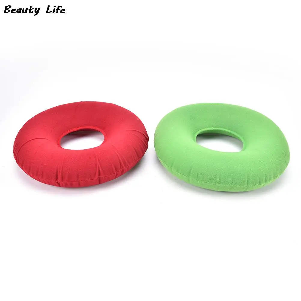 New Vinyl Seat Cushion Medical Hemorrhoid Pillow Sitting Donut Massage Pillow Inflatable Round Cushion