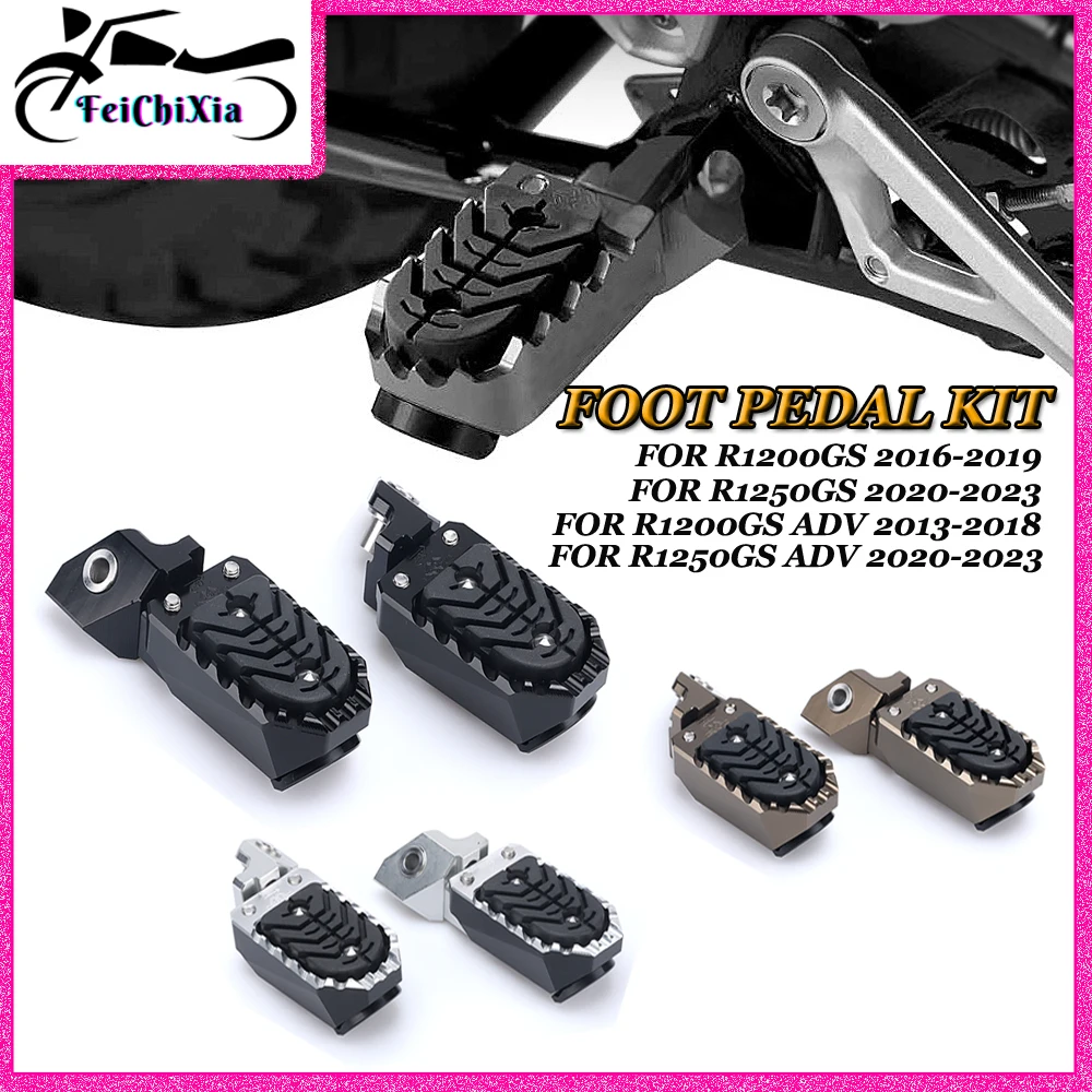 

Motorcycle Parts R1250GS R1200GS Pedal Footrest For BMW R 1200 GS ADV R 1250 GS Adventure Front Foot Pegs Adjustable Footpegs