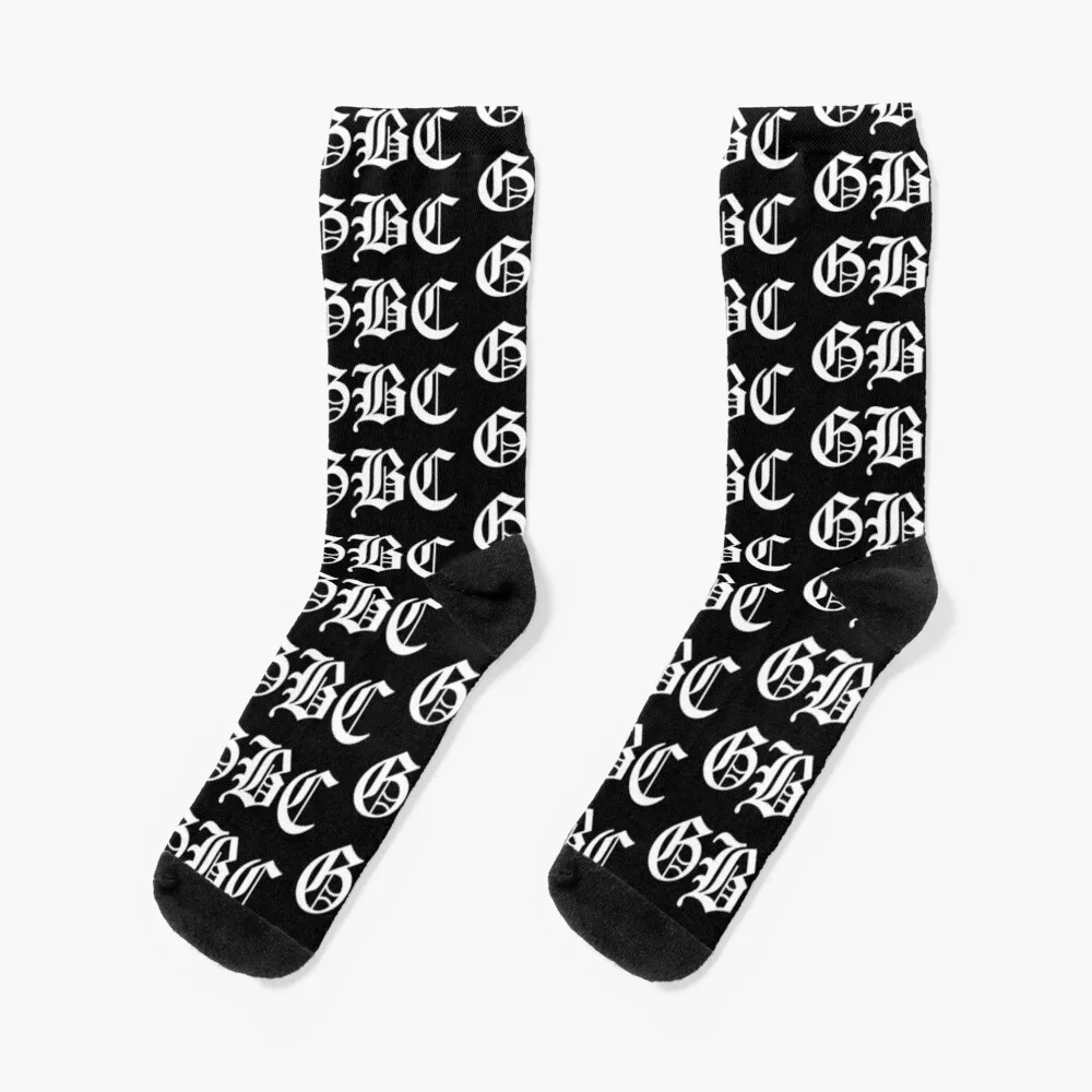 

Lil Peep GBC Tattoo Original Design in white text Socks Custom Socks Sock Christmas