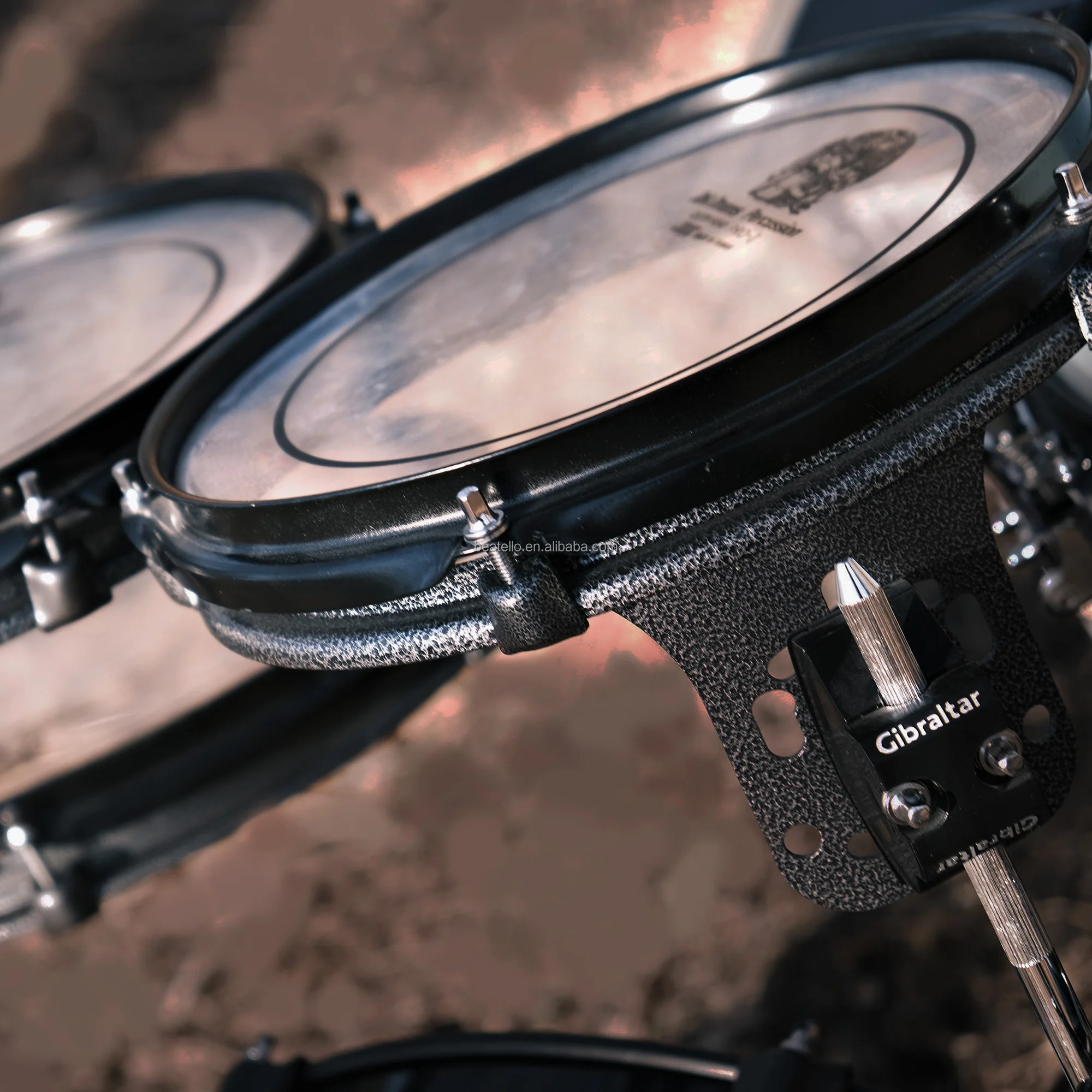 JBK Professional Percussion Low Frequency 5 Piece Drum Portable Tablet Pad Drums Set Full Sizes Professional Drum Kits
