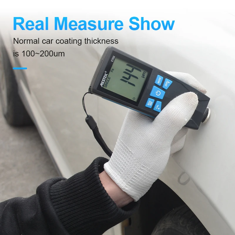 Paint Coating Meter Paint Thickness Gauge Thickness Gauge Wet Film Thickness Gauge Mestek Coating Thickness Gauge 0.1micron/0-1500 Car Paint Film Thickness Tester Measuring FE/NFE Russian Manual Paint Tool