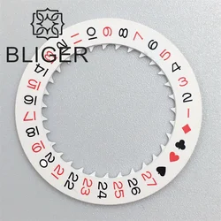 Blue/Green Luminous Date Disc Wheel with Black, White, Blue, and Green Disc Modification Tools (Black red poker)