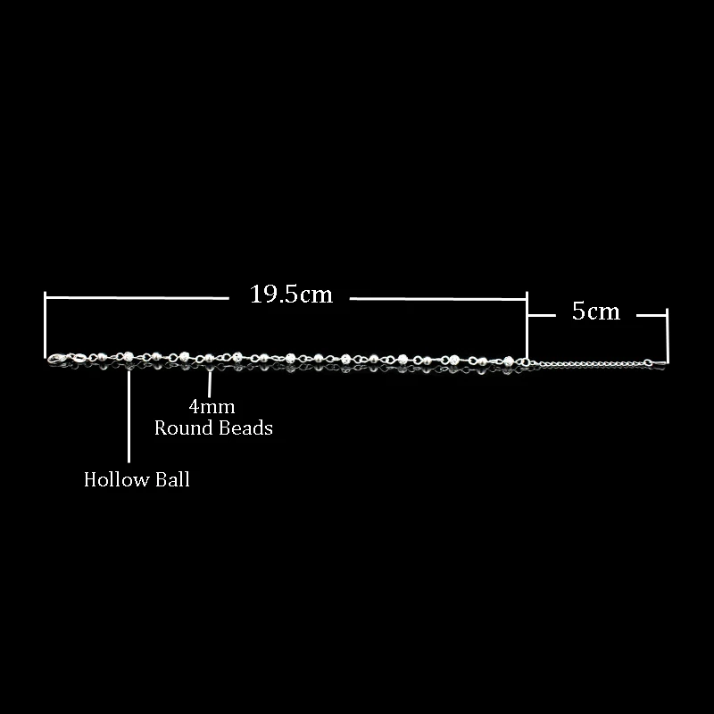 새로운 매력 중공 공 발 체인 구두  패션 작은 라운드 구슬 공 Anklets 체인 여성을위한 보석 선물