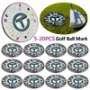 5-20PCS Golf Ball Mark Portable Golf Ball Position Mark Removable Golf Ball Marker Alignment Ball Mark for Men Women Golfer 2