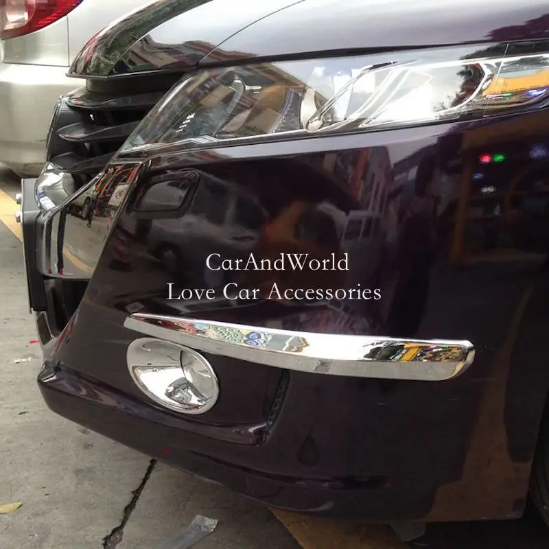 

ABS Chrome Body Front Rear Corner Bumper Molding Protector Strips Sticker Car Accessories For Honda Odyssey 2009-2014