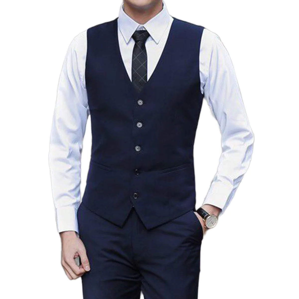 

Vest Mens Suit Business Vest Casual Waistcoat Formal Suit Gilet Slim Formal Style Waistcoat Business Vest Workwear Mens Wedding