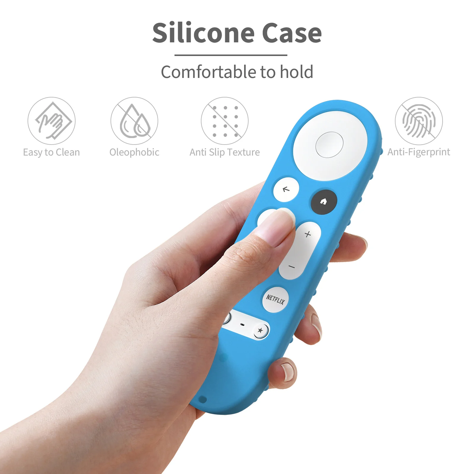 Silicone Remote Controller Cases Protective Covers For Google TV Streamer 4K TV for Google Remote Controll silicone remote case,silicone remote sleeve,silicone remote cover,silicone case protector,remote controller cover