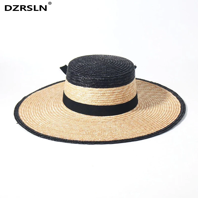 2024 New Product Large Eave Straw Hat Method Bowknot Oversized Brim Beach Hats Outdoor Wedding Sun Protection Sun Hat 1