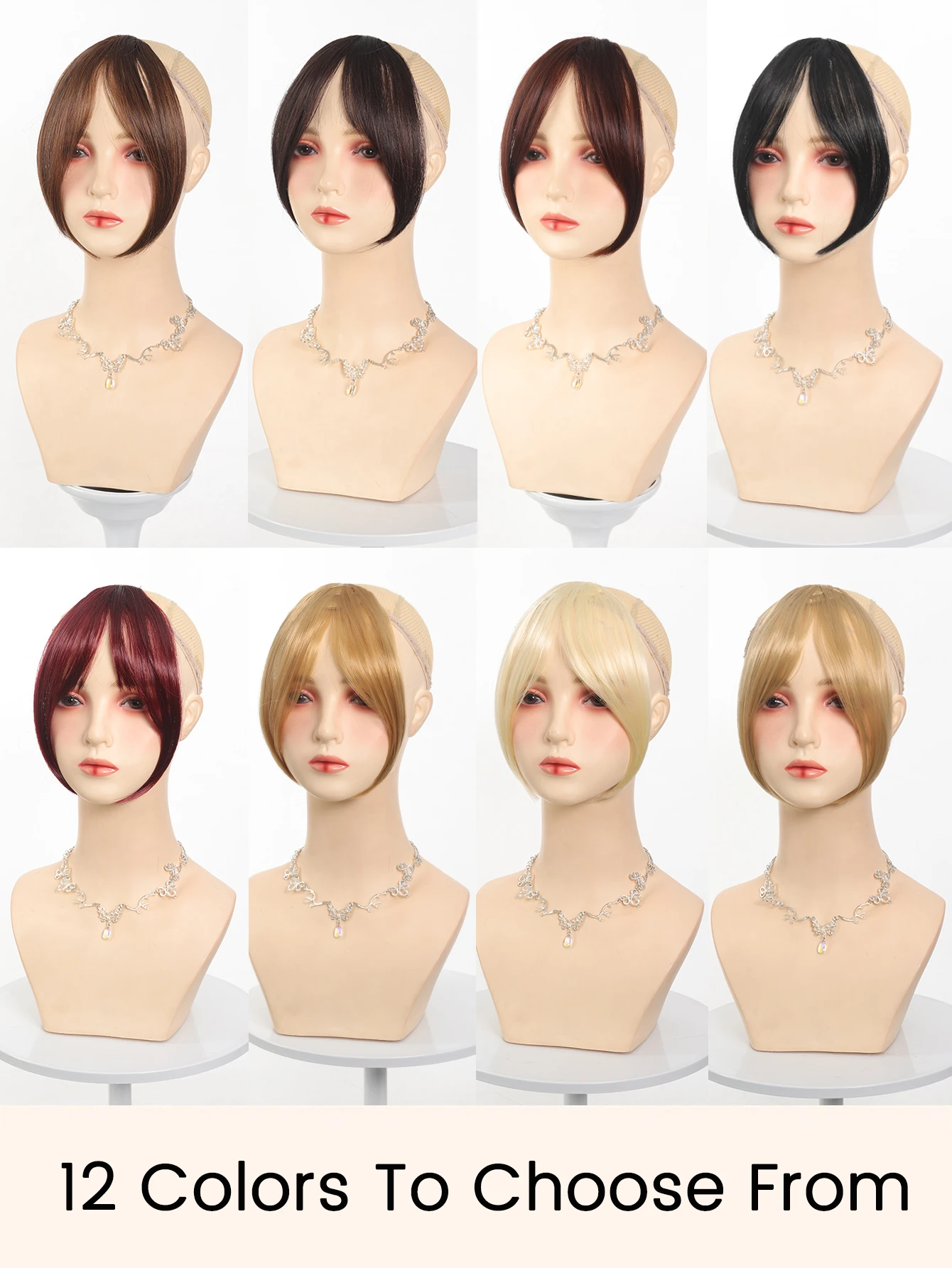 Synthetic Hair Extensions Clip In Natural Bangs for Women