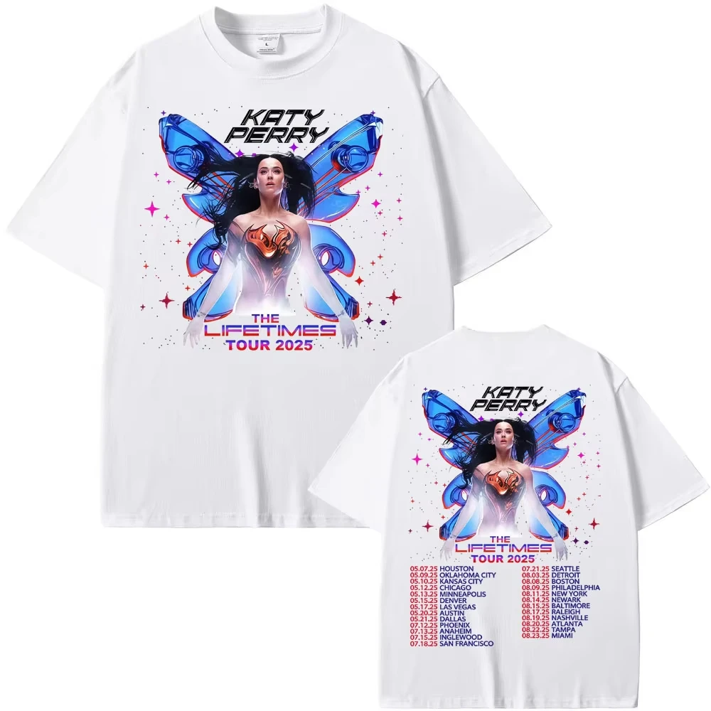 シンガーケイティペリー ライフタイムツアー2025 両面グラフィックT