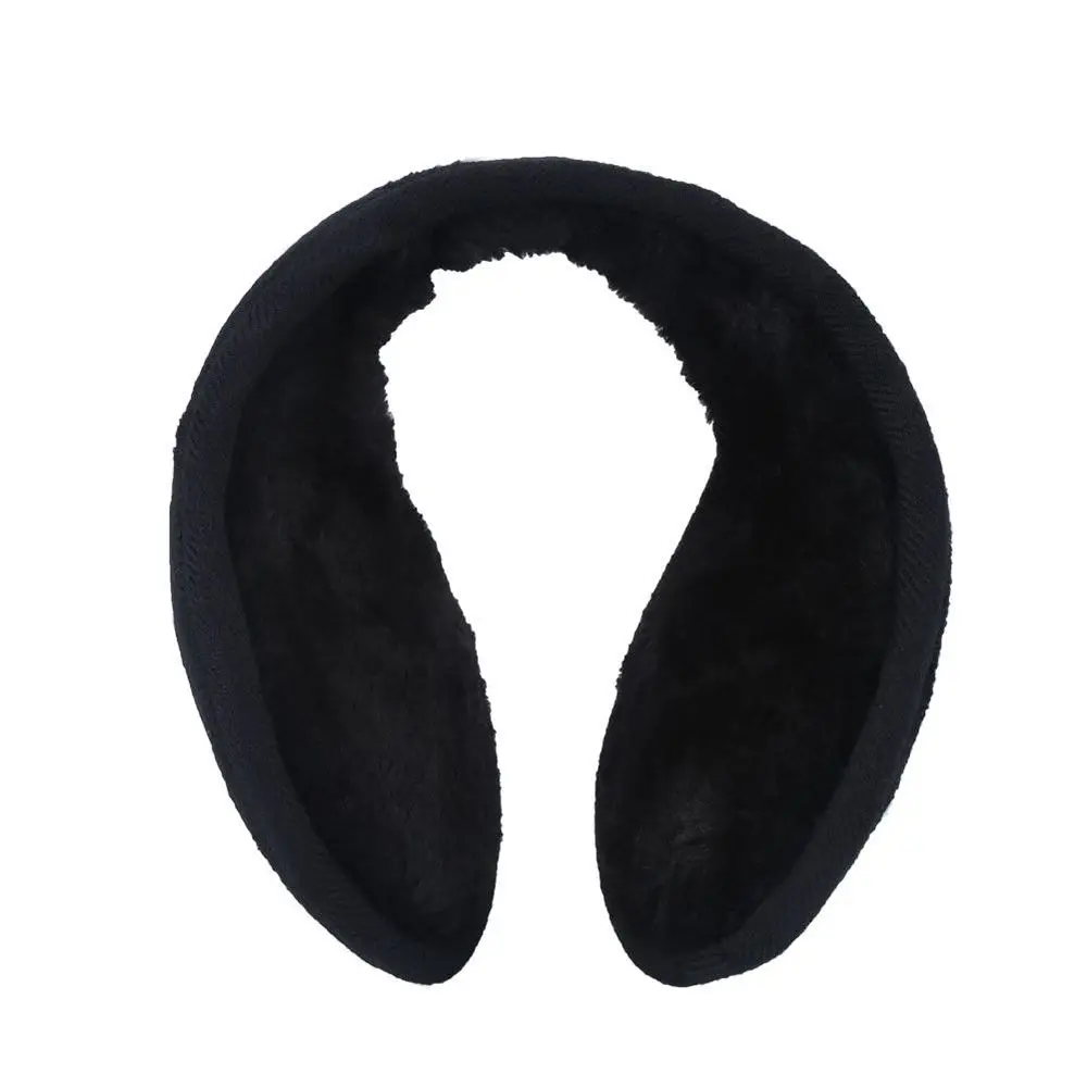 Gift Muff Men Warmer Band Grip Fleece Wrap Earmuff Black