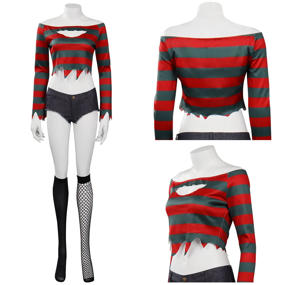 

Nightmare Street Krueger Cosplay Costume Outfits Halloween Carnival Suit