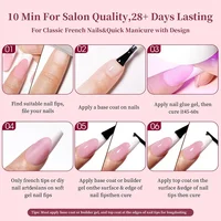 150Pcs/Box Acrylic Press on Nails Full Cover Fake False Tips Soft Gel Extension T-shaped Oval Capsule Almond Sculpted Salon DIY 6