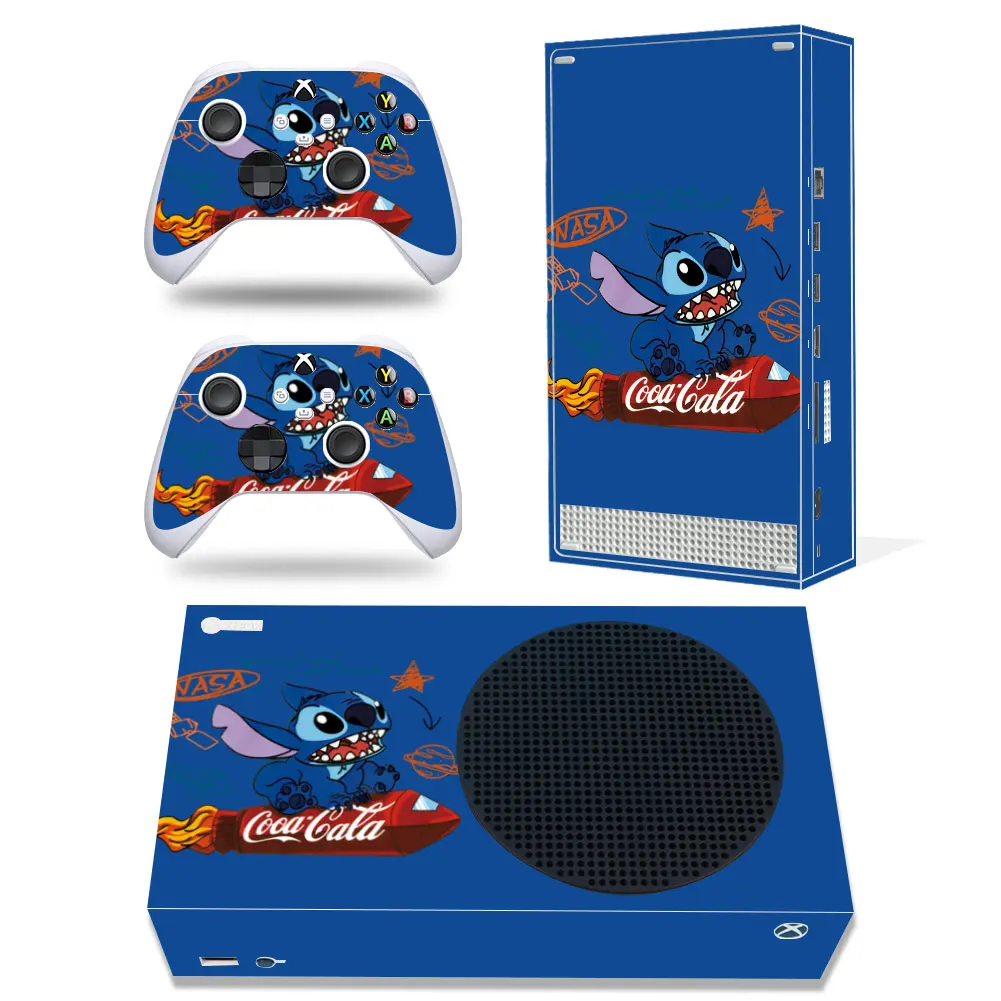 Disney Stitch Mickey Decal Cover for Xbox Series X Console and 2 Controllers Xbox Series X Skin Sticker Vinyl 