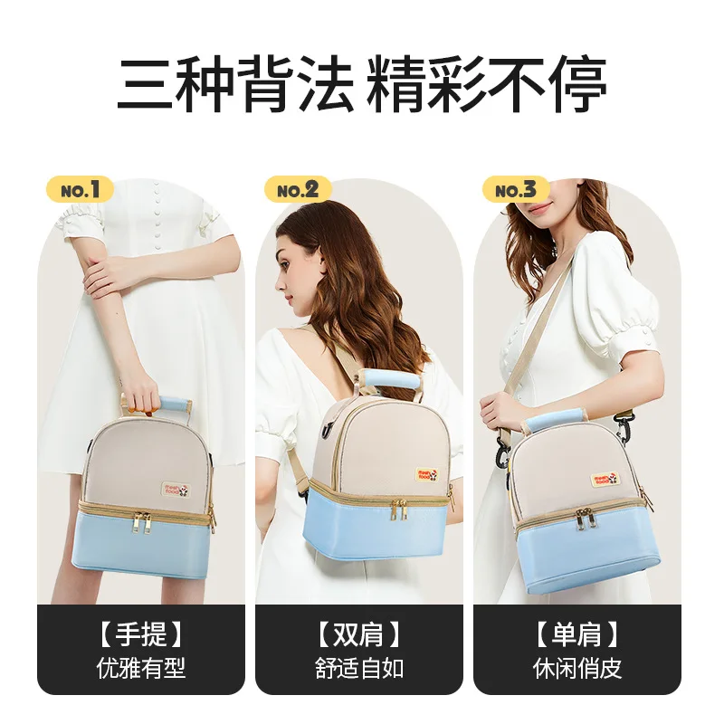 Drink Milk Insulation Bag Feeding Bottle Backpack Picnic Preservation Lunch Bags Multifunction Baby Food Breast Pump Thermal Bag