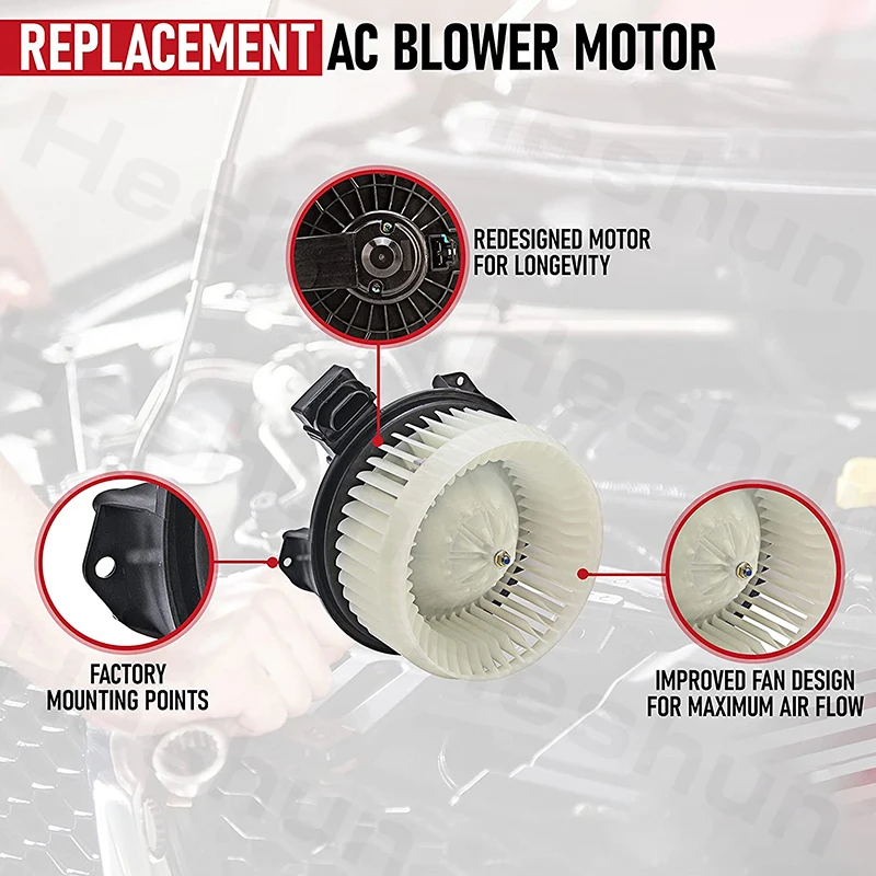 AC Heater Blower Motor Fan For Acura Journey For Dodge Ram 1500 For Honda Pilot Accord For Ford Edge 25770668 5191345AA 615-0012