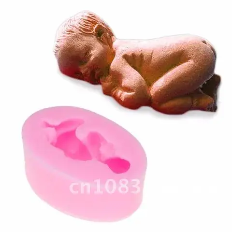 

New Food-grade Silicone Mold 3D baby Fondant Cake Decorating Tools Soap Mold Cake Mold Silicone Silicone 1PC