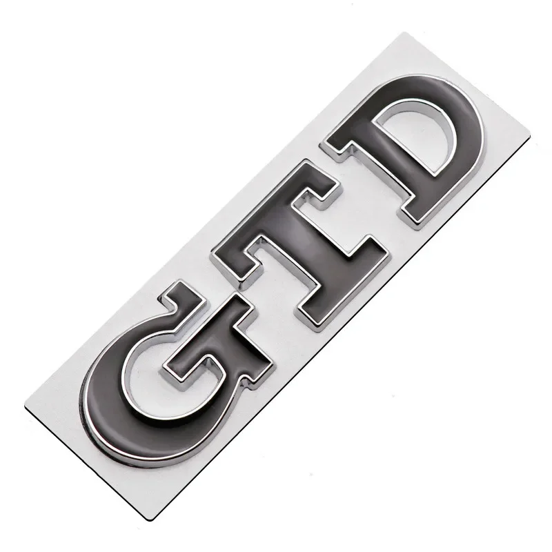 3D Metal Letters Car Rear Trunk Badge GTD Logo Emblem For Volkswagen VW Golf 7 6 5 4 GTD Sticker MK2 MK4 MK5 MK6 MK7 Accessories