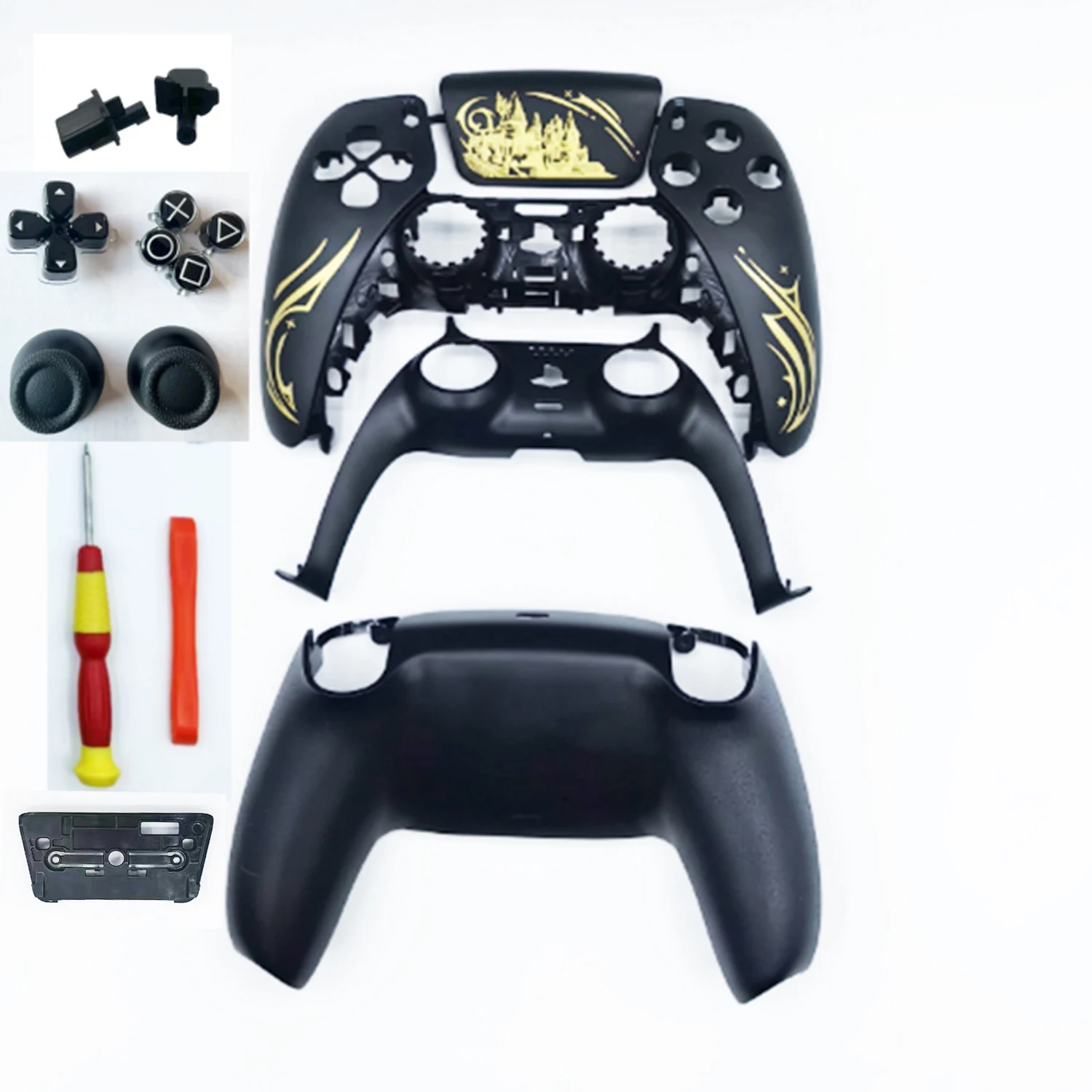 غطاء بديل لوحدة التحكم PS5، ملحقات محيطية PS5، غطا...