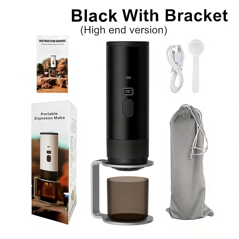 ماكينة قهوة اسبريسو كهربائية محمولة 3 في 1 للسيارة...