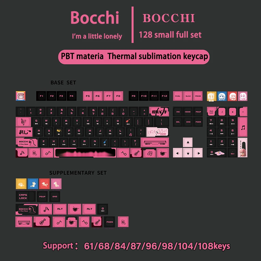 Cereja Perfil Conjunto de Keycaps Star Rail Pbt Cereja Interruptor mx Faça Você Mesmo Jogo Teclado Mecânico Presente 128 Teclas por Conjunto - Imagem 4