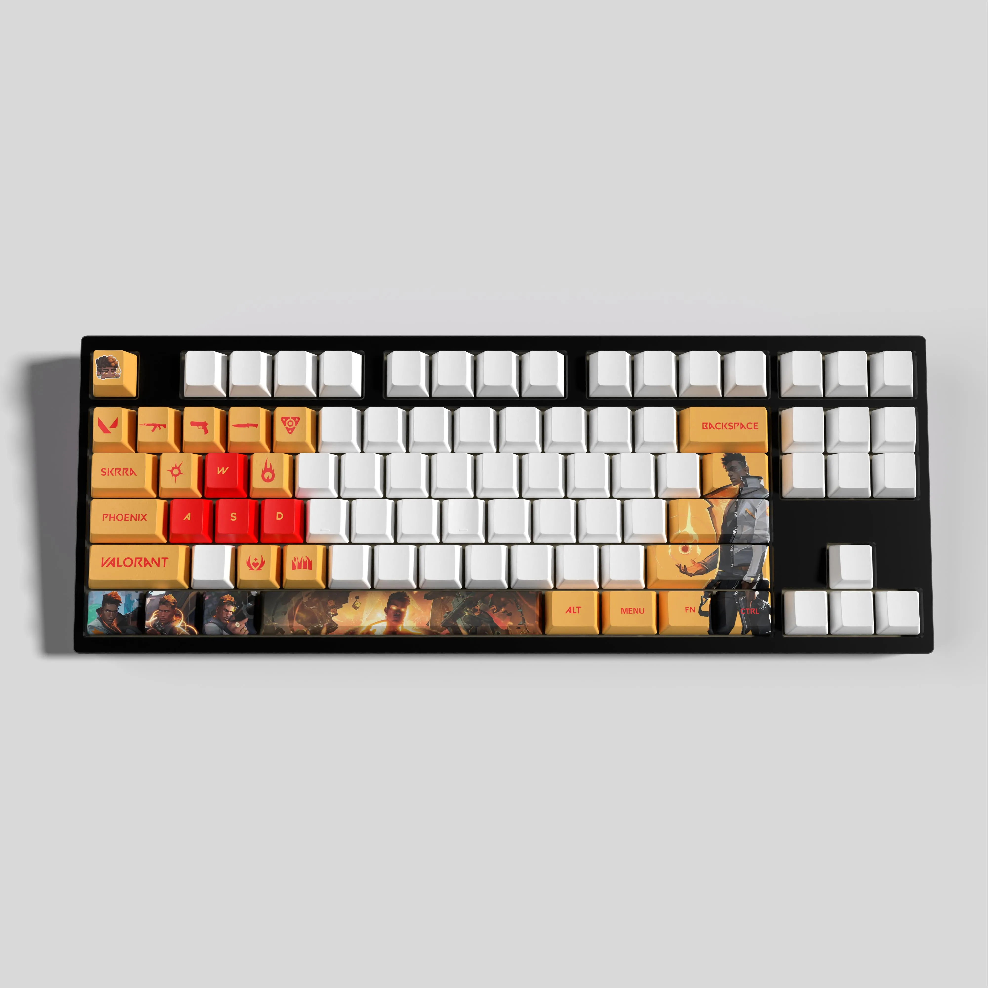 Vlaorant Phoenix Keycaps 29 Teclas Mini Grupo Perfil Oem Pbt Dye Sub - Imagem 4
